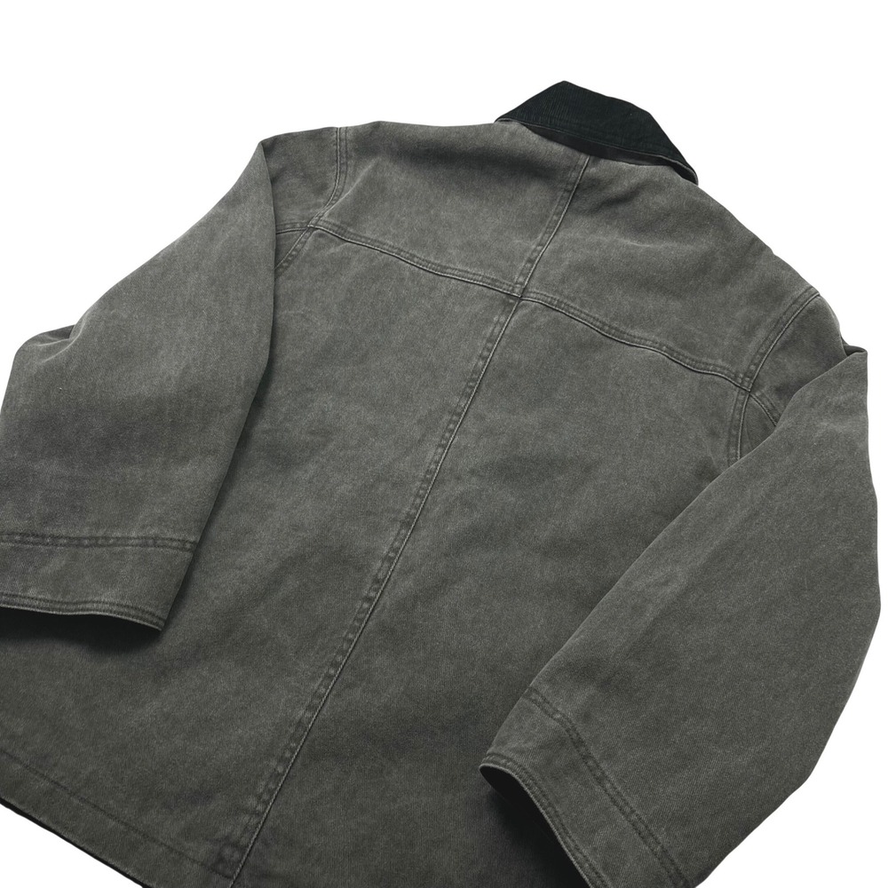 NWT Anthropologie PILCRO Western Barn Jacket Oversized Charcoal Denim Sz XS $178 - Picture 7 of 10